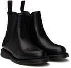 Dr. Martens Black Flora Smooth Chelsea Boots