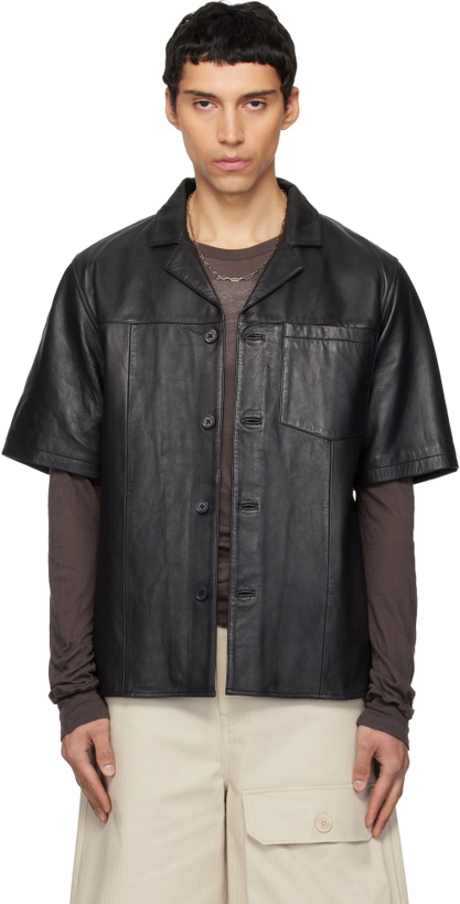 Photo: Deadwood Black Bahama Leather Shirt