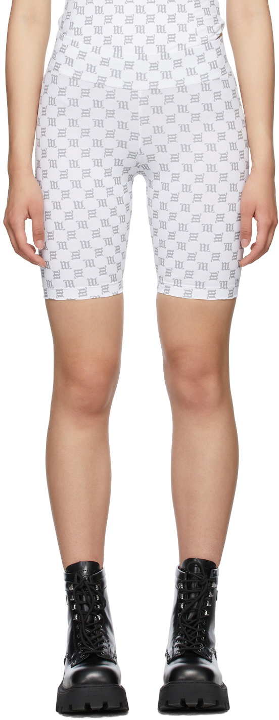 MONOGRAM BIKER SHORTS BEIGE main image 1