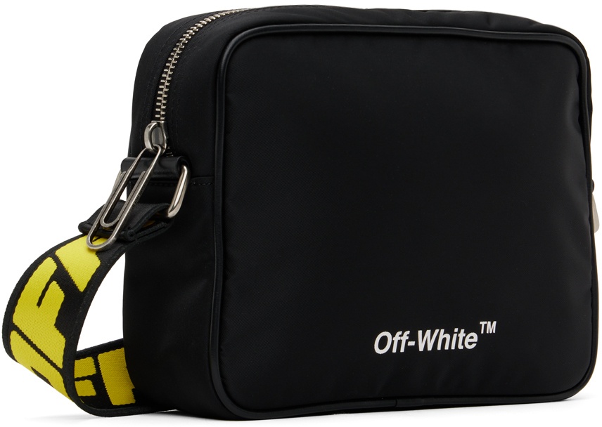 Off-White Men's Hard Core Logo Leather Crossbody Bag