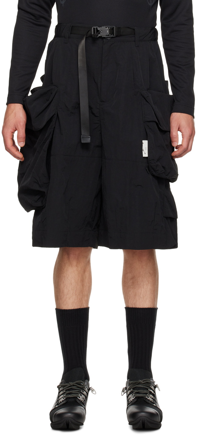 Archival Reinvent Black 3D Pocket Shorts