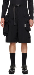 Archival Reinvent Black 3D Pocket Shorts