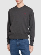 AMI PARIS Red Adc Wool Sweater