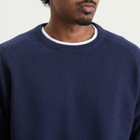 YMC Men's Textured Almost Grown Sweatshirt in Navy
