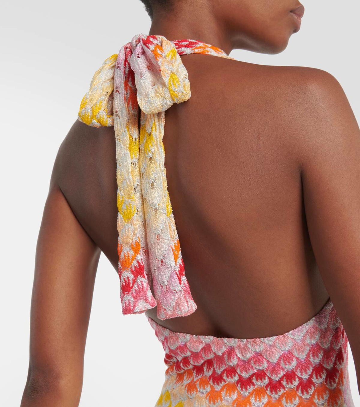 Missoni Mare Halterneck crochet swimsuit