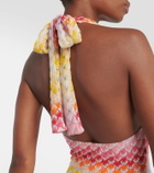 Missoni Mare Halterneck crochet swimsuit