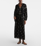 Isabel Marant Rodilia embroidered silk maxi dress