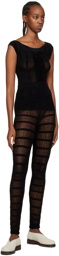 VITELLI Black Semi Sheer Leggings