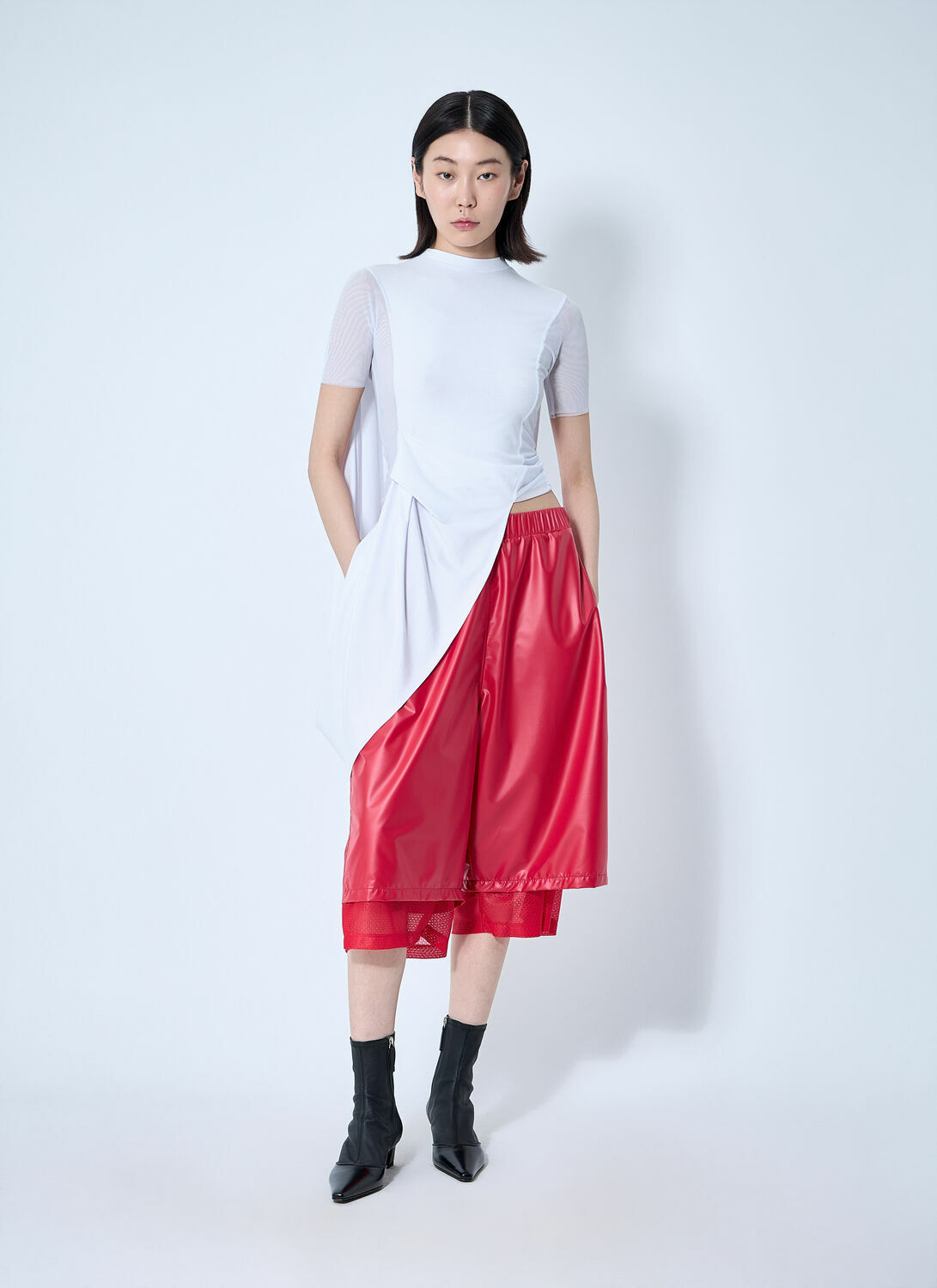 Sia Arnika Draped Mesh Top
