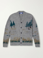Junya Watanabe - Intarsia-Knit Wool-Blend Cardigan - Gray