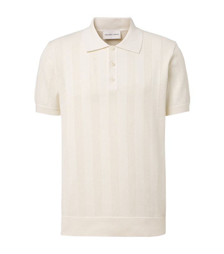 Photo: Frescobol Carioca Vidal striped cotton jacquard polo shirt