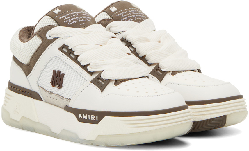 AMIRI White & Brown MA-1 Sneakers Amiri