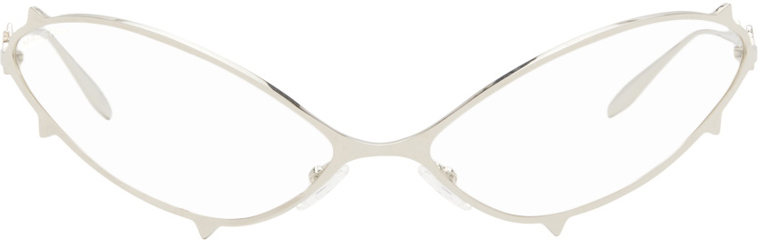 MAUSTEIN Silver Metal Spike Sunglasses