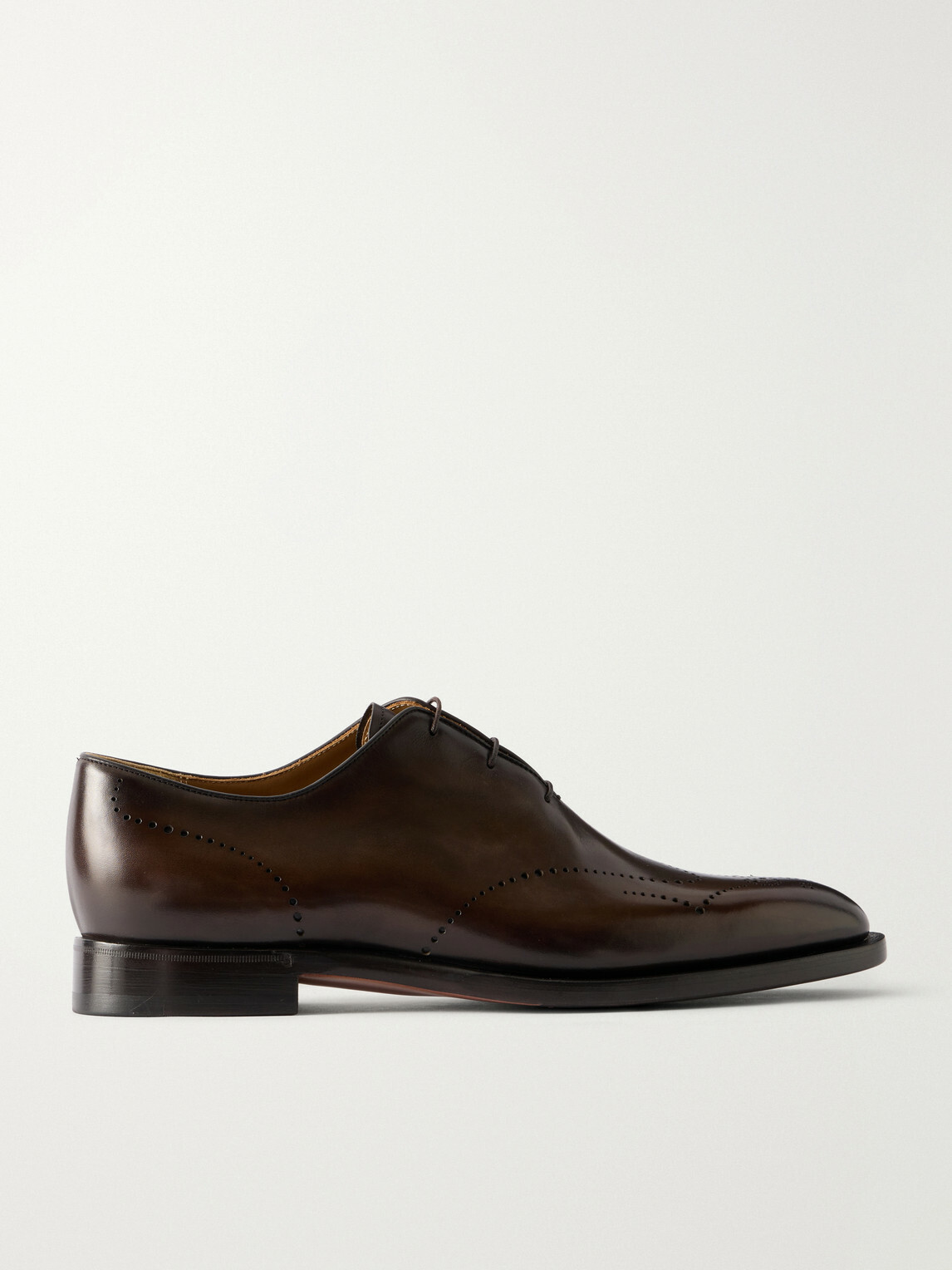 Berluti - Alessandro Ajoure Leather Oxford Shoes - Brown