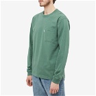 Adsum Men's Long Sleeve Pocket T-Shirt in Oakland Green