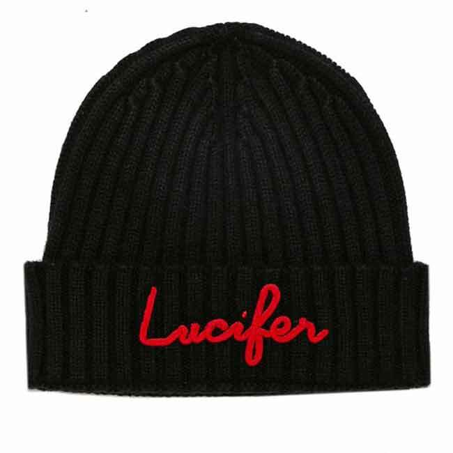 MC2 Saint Barth Blended Cashmere Hat With Lucifer Embroidery