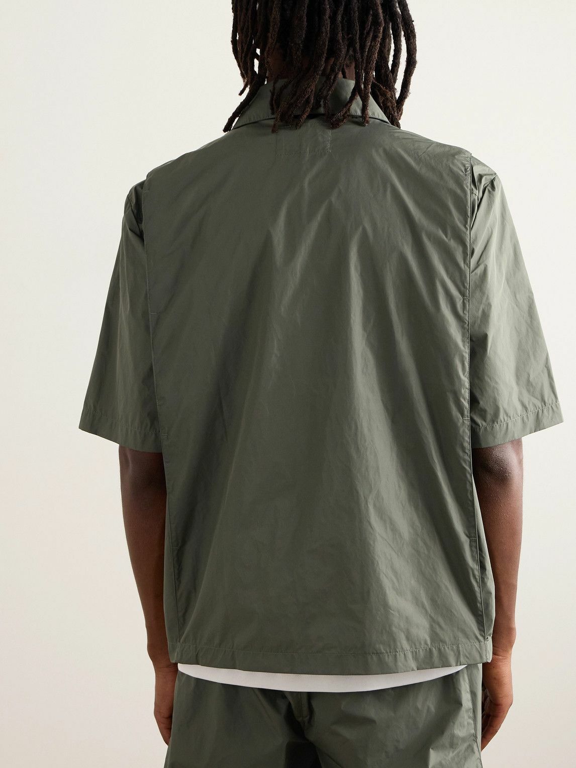 SAIF UD DEEN - Panelled Shell Shirt - Green