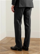 Kingsman - Tapered Pinstriped Wool Suit Trousers - Gray