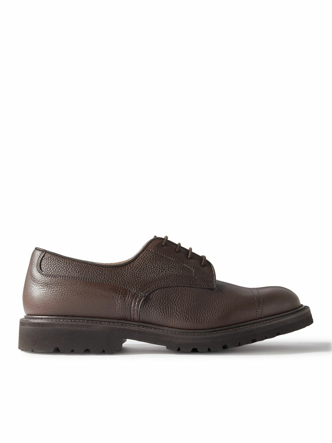Photo: Tricker's - Matlock Full-Grain Leather Derby Shoes - Brown