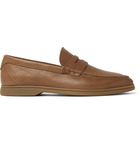 Brunello Cucinelli - Full-Grain Leather Penny Loafers - Brown