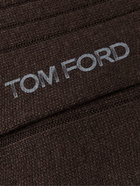 TOM FORD - Ribbed Cashmere Socks - Brown