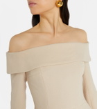Emilia Wickstead Nosrat wool crêpe bustier dress