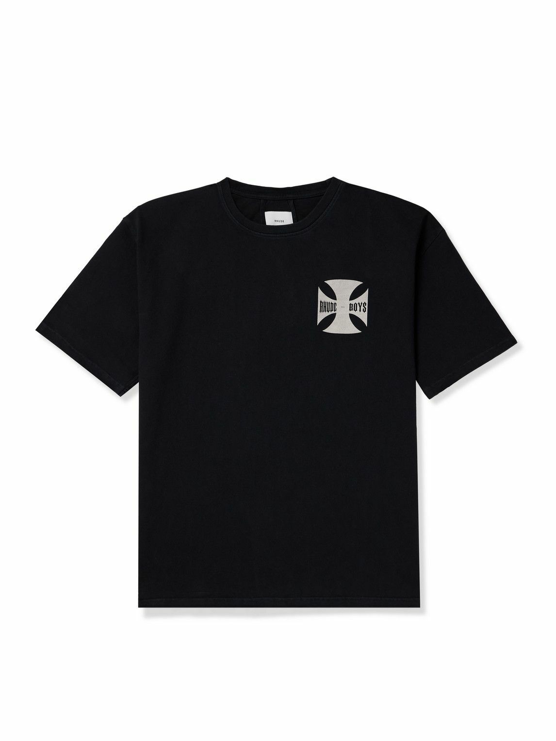 【関税込み】Rhude ブラック Chamonix Mont-Blanc Tシャツ Rhude Black 'Chamonix Mont-Blanc' T-Shirt Rhude
