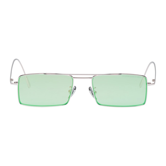 Photo: Cutler And Gross Silver and Green 1308PPL-07 Sunglasses