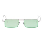 Cutler And Gross Silver and Green 1308PPL-07 Sunglasses