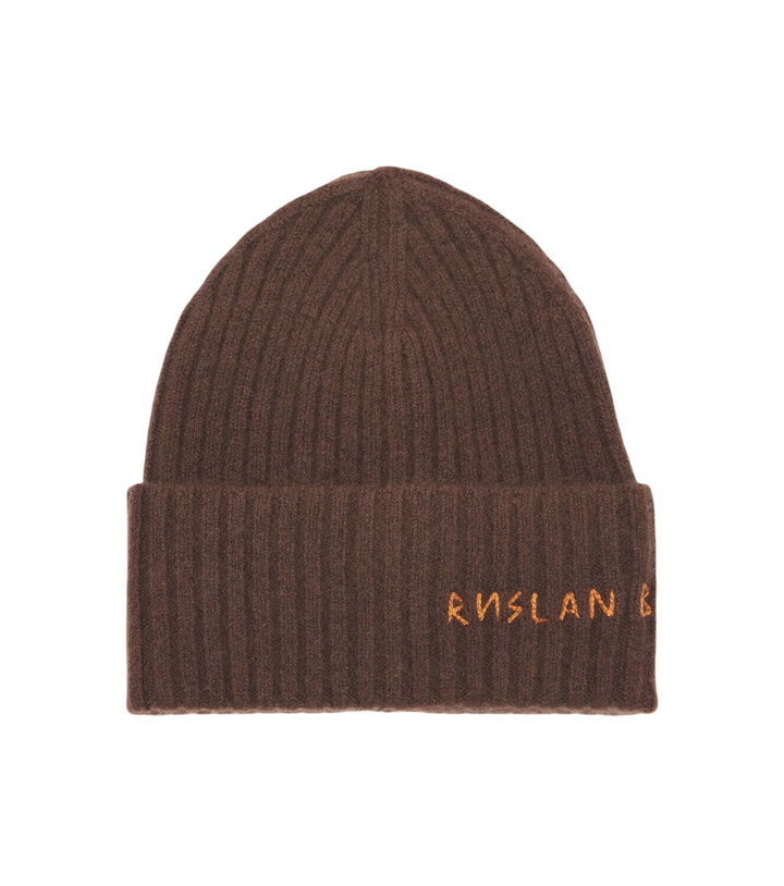 Photo: Ruslan Baginskiy Logo ribbed-knit cashmere beanie