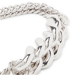 A.P.C. - Sky Logo-Engraved Silver-Tone Chain Bracelet - Silver