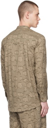 XENIA TELUNTS Brown Edo Shirt