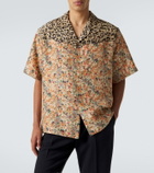 Valentino Printed silk bowling shirt