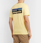 Patagonia - P-6 Logo-Print Organic Cotton-Jersey T-Shirt - Yellow