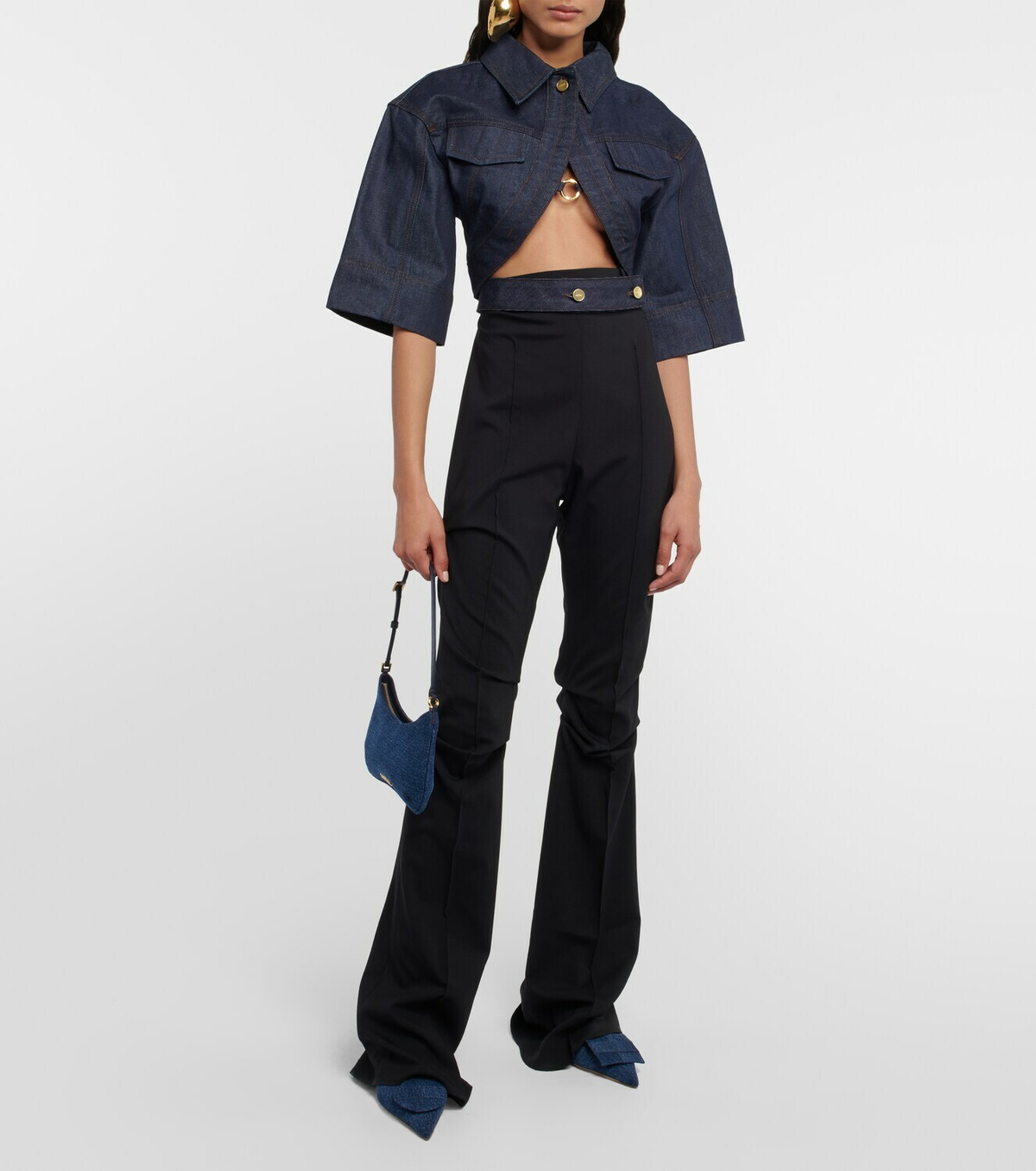 Jacquemus - Le Haut de Nimes Yuma denim crop top Jacquemus