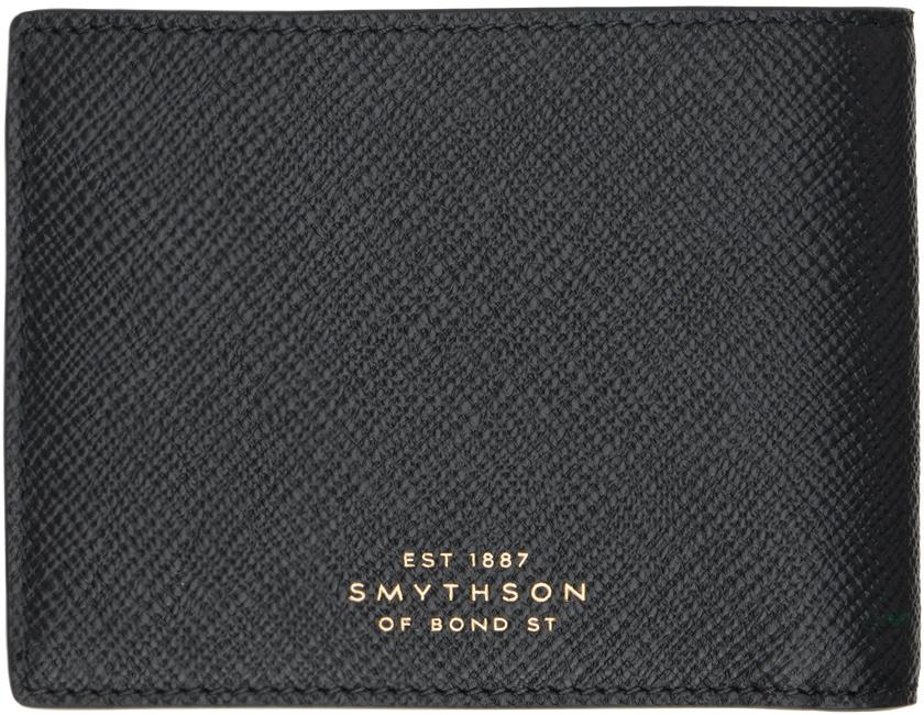 Smythson Black Slim Wallet