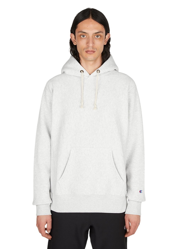 Photo: Champion Logo Embroidered Hooded Sweatshirt