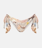 Zimmermann Daylight printed low-rise bikini bottoms