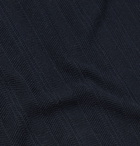 Loro Piana - Slim-Fit Herringbone Virgin Wool Polo Shirt - Black