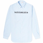 VETEMENTS Gothic Vetements Shirt