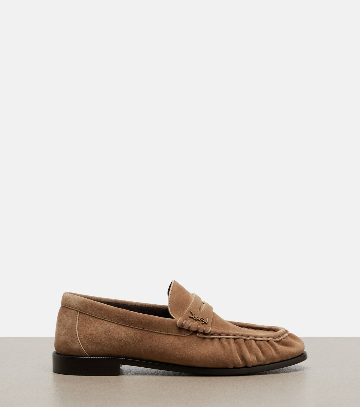 Saint Laurent Le Loafer suede penny loafers