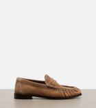 Saint Laurent Le Loafer suede penny loafers