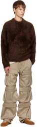 Mugler Brown Mohair Sweater