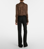 Saint Laurent Cashmere flared pants
