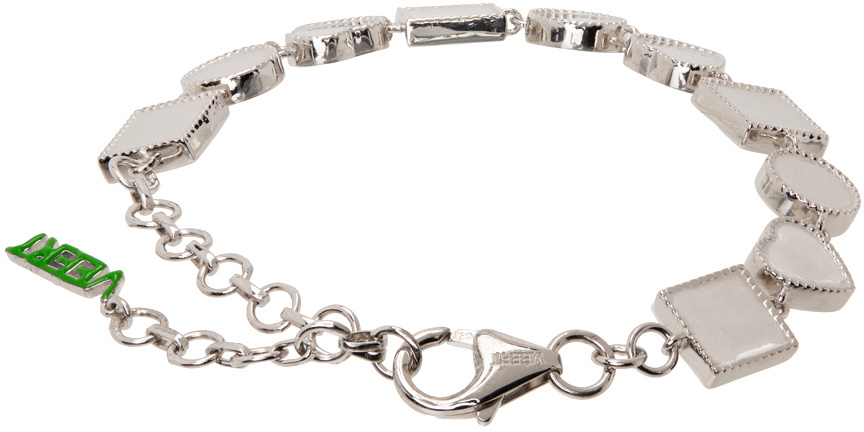 VEERT White Gold 'The Shape' Bracelet