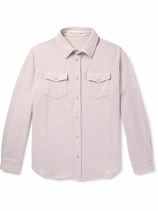 Photo: God's True Cashmere - Cashmere Shirt - Purple