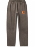 Cherry Los Angeles - Straight-Leg Logo-Appliquéd Cotton-Jersey Sweatpants - Brown