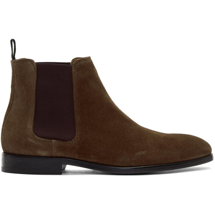 Photo: PS by Paul Smith Brown Gerald Chelsea Boots