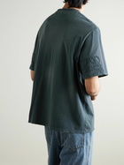 LOEWE - Logo-Embroidered Cotton-Jersey T-Shirt - Black
