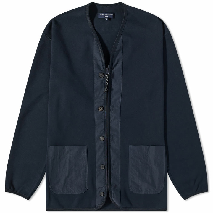 Photo: Comme des Garçons Homme Men's Jersey Liner Jacket in Navy